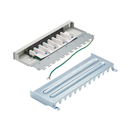 Tripp Lite Cat6a STP Patch Panel, 8 Ports, DIN Rail or Wall Mount, TAA — Being Shipped