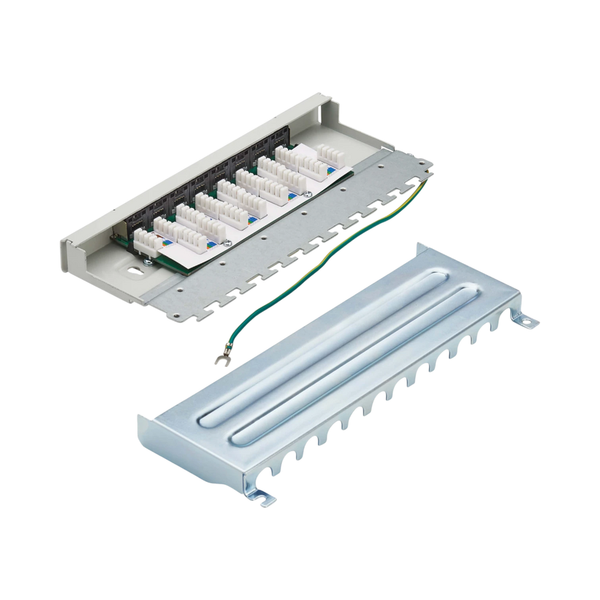 Tripp Lite Cat6a STP Patch Panel, 8 Ports, DIN Rail or Wall Mount, TAA — Being Shipped