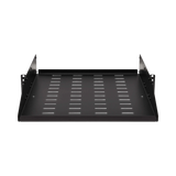 Tripp Lite SmartRack Universal-Mount Steel Rack Shelf, 2U, Vented, 21.7 in. Deep, Holds up to 100 lb. (45 kg) — Being Shipped