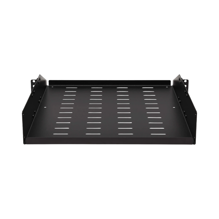 Tripp Lite SmartRack Universal-Mount Steel Rack Shelf, 2U, Vented, 21.7 in. Deep, Holds up to 100 lb. (45 kg) — Being Shipped