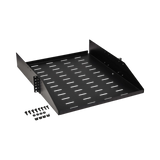 Tripp Lite SmartRack Universal-Mount Steel Rack Shelf, 2U, Vented, 21.7 in. Deep, Holds up to 100 lb. (45 kg) — Being Shipped