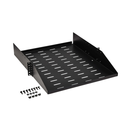 Tripp Lite SmartRack Universal-Mount Steel Rack Shelf, 2U, Vented, 21.7 in. Deep, Holds up to 100 lb. (45 kg) — Being Shipped