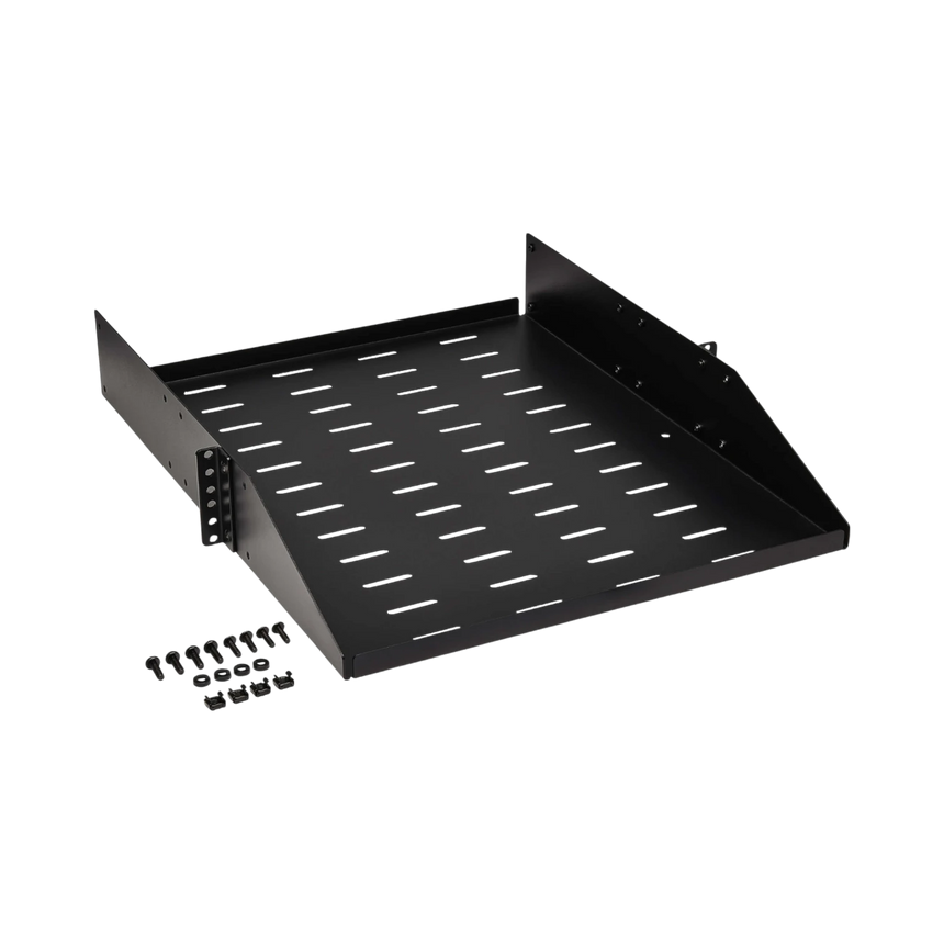 Tripp Lite SmartRack Universal-Mount Steel Rack Shelf, 2U, Vented, 21.7 in. Deep, Holds up to 100 lb. (45 kg) — Being Shipped