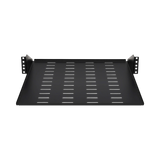 Tripp Lite SmartRack Center-Mounted Steel Rack Shelf, 2U, Vented, 21.5 in. Deep, Holds up to 100 lb. (45 kg) — Being Shipped
