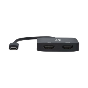 Tripp Lite USB-C Adapter, Dual Display, 4K 60 Hz HDMI, HDR, 4:4:4, HDCP 2.2, DP 1.4 Alt Mode, Black — Being Shipped