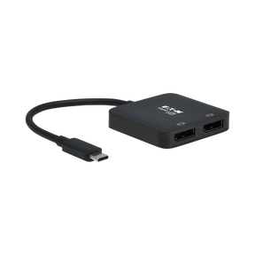 Tripp Lite USB-C Adapter, Dual Display, 4K 60 Hz DisplayPort, 8K, HDR, 4:4:4, HDCP 2.2, DP 1.4 Alt Mode, Black — Being Shipped