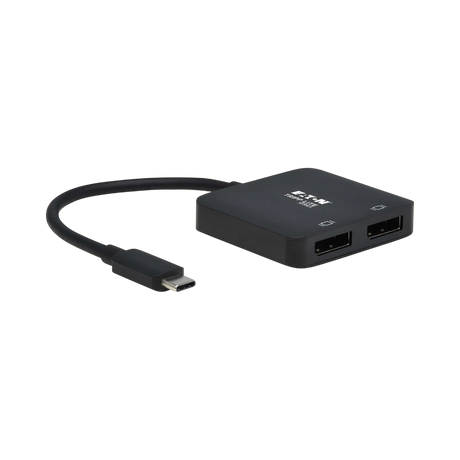 Tripp Lite USB-C Adapter, Dual Display, 4K 60 Hz DisplayPort, 8K, HDR, 4:4:4, HDCP 2.2, DP 1.4 Alt Mode, Black — Being Shipped
