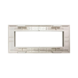 Tripp Lite Triple-Gang French-Style Gang Frame, White, TAA — Being Shipped
