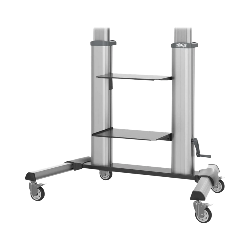 Tripp Lite Safe-IT Heavy-Duty Rolling TV Cart with Height-Adjusting Crank Handle for 60 to 100-inch Displays — Being Shipped
