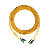 Tripp Lite 40/100G Singlemode 9/125 OS2 Fiber Optic Cable (3x8F MTP/MPO-APC F/F), LSZH, Yellow, 30m (98 ft.) — Being Shipped