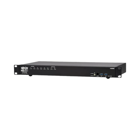 Tripp Lite 8-Port 4K HDMI/USB KVM Switch, 4K 60 Hz Video/Audio, USB Peripheral Sharing, 1U Rack-Mount, TAA — Being Shipped