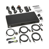 Tripp Lite 8-Port 4K HDMI/USB KVM Switch, 4K 60 Hz Video/Audio, USB Peripheral Sharing, 1U Rack-Mount, TAA — Being Shipped