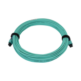 Tripp Lite 40/100/400G Multimode 50/125 OM3 Fiber Optic Cable (24F MTP/MPO-PC F/F), LSZH, Aqua, 15 m (49.2 ft.) — Being Shipped