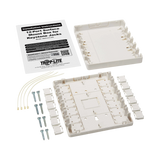 Tripp Lite Surface-Mount Box for Keystone Jacks, 12 Ports, White, TAA — Being Shipped