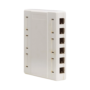 Tripp Lite Surface-Mount Box for Keystone Jacks, 12 Ports, White, TAA — Being Shipped