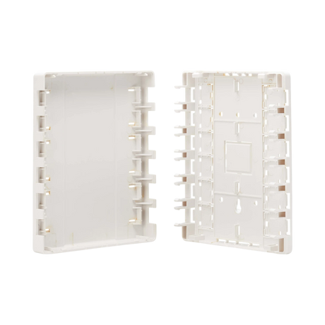 Tripp Lite Surface-Mount Box for Keystone Jacks, 12 Ports, White, TAA — Being Shipped