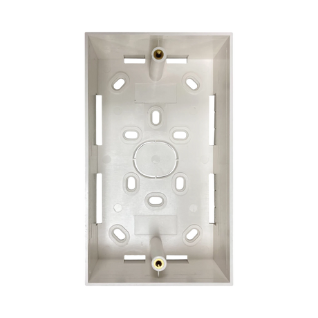 Tripp Lite Double-Gang Surface Mounting Box, UK Style, 86 x 147 x 47 mm, White, TAA — Being Shipped