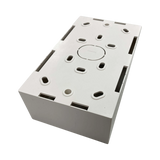 Tripp Lite Double-Gang Surface Mounting Box, UK Style, 86 x 147 x 47 mm, White, TAA — Being Shipped