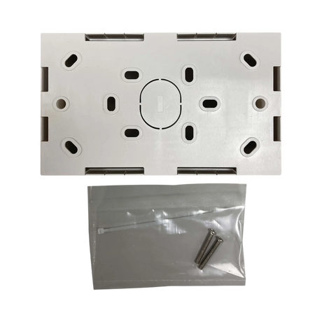 Tripp Lite Double-Gang Surface Mounting Box, UK Style, 86 x 147 x 47 mm, White, TAA — Being Shipped