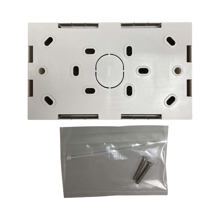 Tripp Lite Double-Gang Surface Mounting Box, UK Style, 86 x 147 x 47 mm, White, TAA — Being Shipped