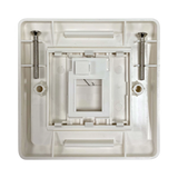 Tripp Lite 1-Port UK-Style Wall Plate, Unloaded Shuttered Module, White, TAA — Being Shipped