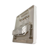 Tripp Lite 2-Port UK-Style Wall Plate, Unloaded Shuttered Angled Module, White, TAA — Being Shipped