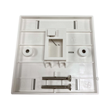 Tripp Lite 1-Port UK-Style Keystone Wall Plate, Unloaded Shuttered Module, Icon Tab, White, TAA — Being Shipped