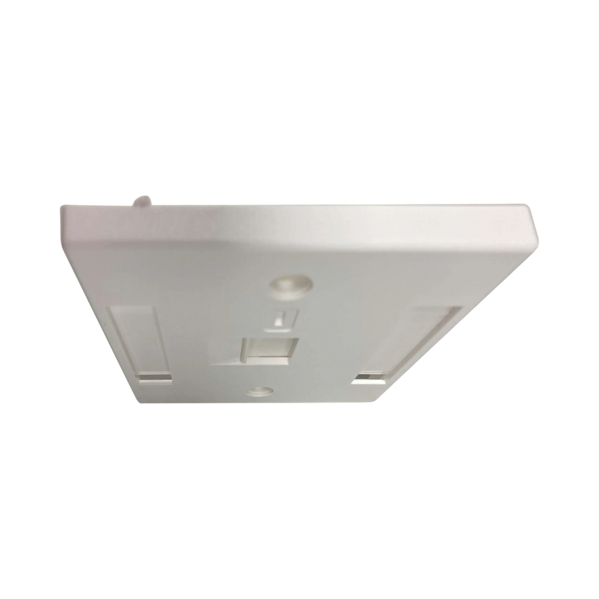 Tripp Lite 1-Port UK-Style Keystone Wall Plate, Unloaded Shuttered Module, Icon Tab, White, TAA — Being Shipped