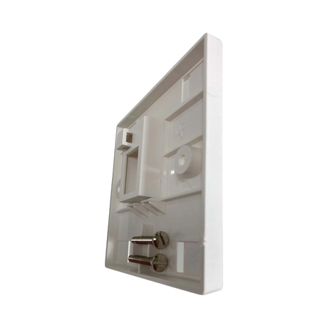 Tripp Lite 1-Port UK-Style Keystone Wall Plate, Unloaded Shuttered Module, Icon Tab, White, TAA — Being Shipped
