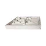 Tripp Lite 4-Port UK-Style Keystone Wall Plate, Unloaded Shuttered Module, White, TAA — Being Shipped