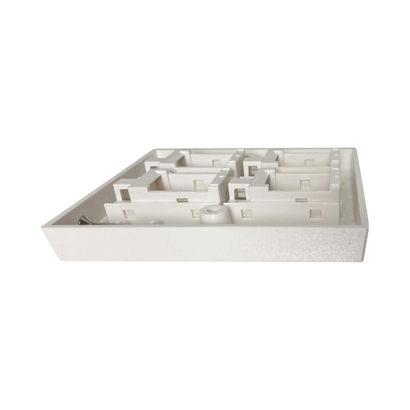 Tripp Lite 4-Port UK-Style Keystone Wall Plate, Unloaded Shuttered Module, White, TAA — Being Shipped