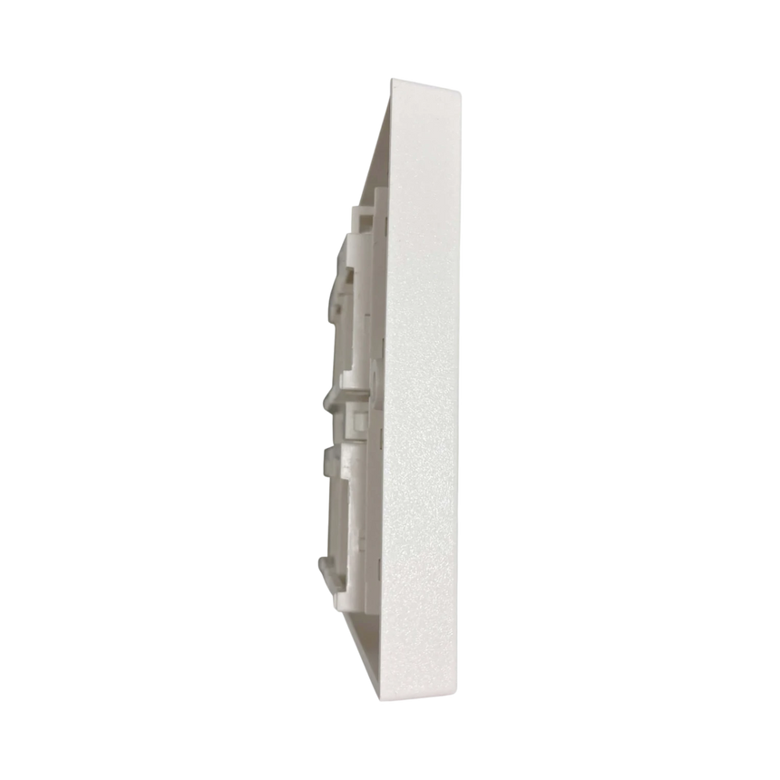 Tripp Lite 4-Port UK-Style Keystone Wall Plate, Unloaded Shuttered Module, White, TAA — Being Shipped