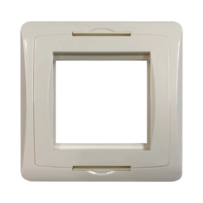 Tripp Lite Single-Gang UK-Style Gang Frame for Insert Modules, Hidden Screws, White, TAA — Being Shipped