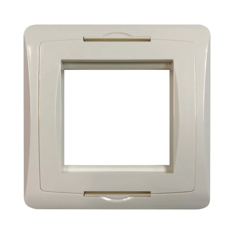 Tripp Lite Single-Gang UK-Style Gang Frame for Insert Modules, Hidden Screws, White, TAA — Being Shipped