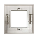 Tripp Lite Single-Gang UK-Style Gang Frame for Insert Modules, White, TAA — Being Shipped