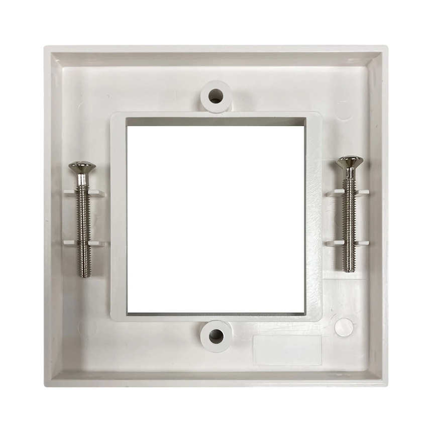 Tripp Lite Single-Gang UK-Style Gang Frame for Insert Modules, White, TAA — Being Shipped