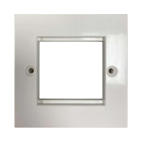 Tripp Lite Single-Gang UK-Style Gang Frame for Insert Modules, White, TAA — Being Shipped