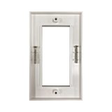 Tripp Lite Double-Gang UK-Style Gang Frame for Insert Modules, White, TAA — Being Shipped