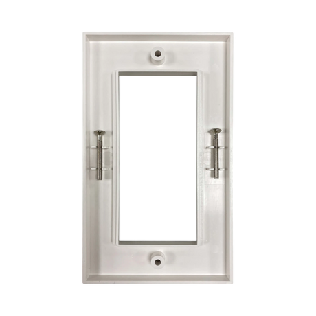 Tripp Lite Double-Gang UK-Style Gang Frame for Insert Modules, White, TAA — Being Shipped