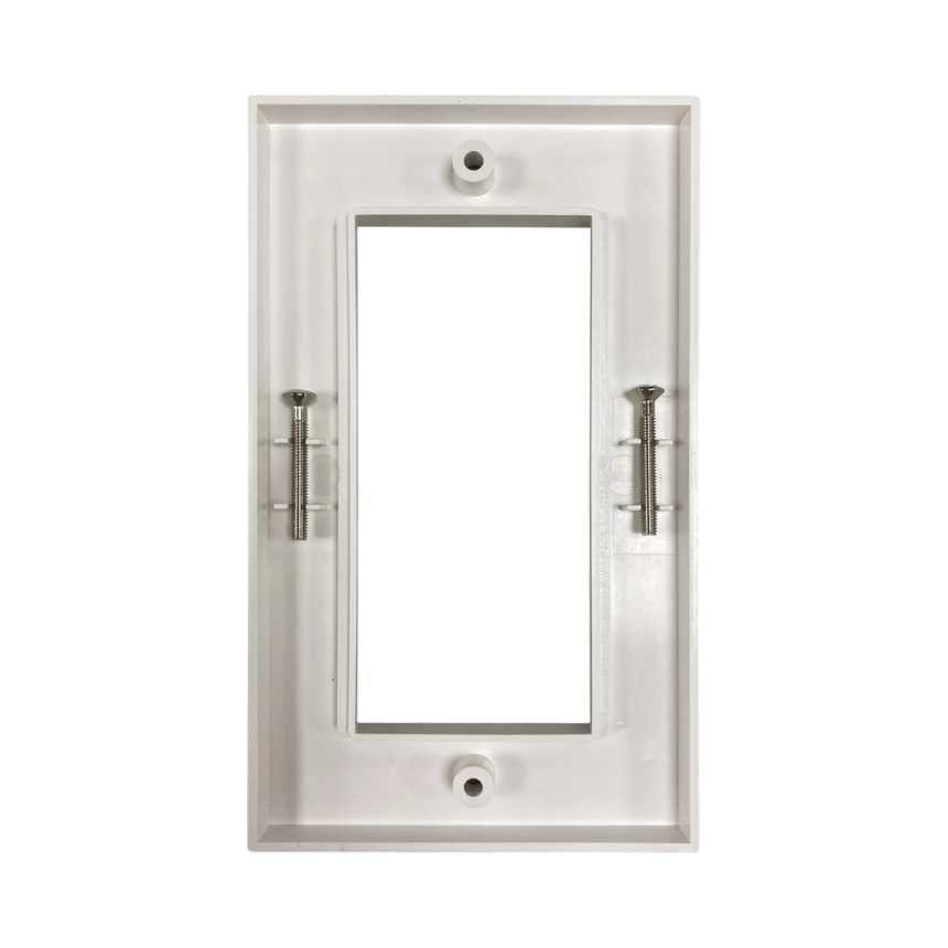 Tripp Lite Double-Gang UK-Style Gang Frame for Insert Modules, White, TAA — Being Shipped