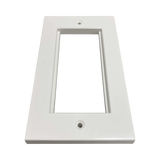 Tripp Lite Double-Gang UK-Style Gang Frame for Insert Modules, White, TAA — Being Shipped