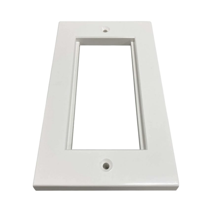 Tripp Lite Double-Gang UK-Style Gang Frame for Insert Modules, White, TAA — Being Shipped