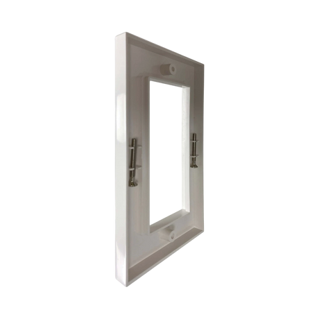 Tripp Lite Double-Gang UK-Style Gang Frame for Insert Modules, White, TAA — Being Shipped