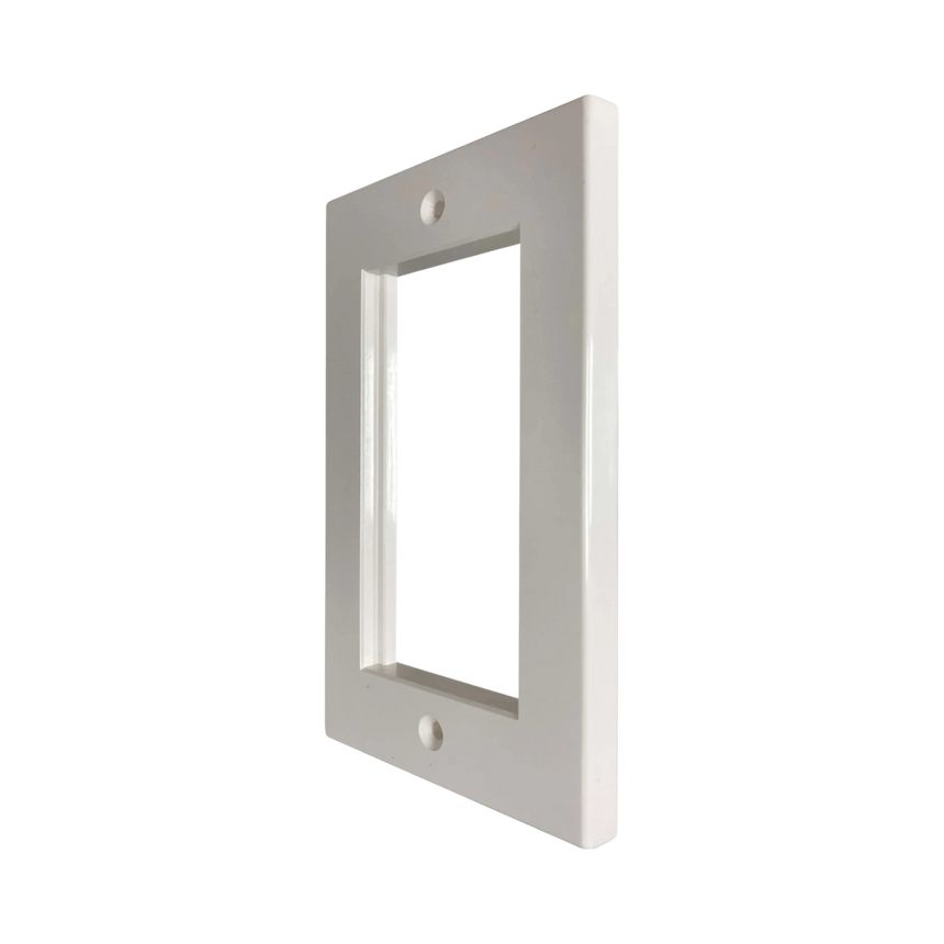 Tripp Lite Double-Gang UK-Style Gang Frame for Insert Modules, White, TAA — Being Shipped