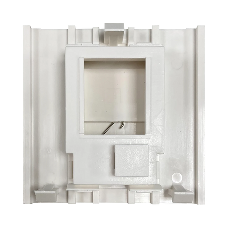 Tripp Lite 1-Port UK-Style Unloaded Shuttered Module, 50 x 50 mm, White, TAA — Being Shipped