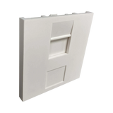 Tripp Lite 1-Port UK-Style Unloaded Shuttered Module, 50 x 50 mm, White, TAA — Being Shipped