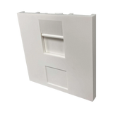 Tripp Lite 1-Port UK-Style Unloaded Shuttered Module, 50 x 50 mm, White, TAA — Being Shipped