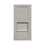 Tripp Lite 1-Port UK-Style Insert, Unloaded Shuttered Module, 25 x 50 mm, White — Being Shipped