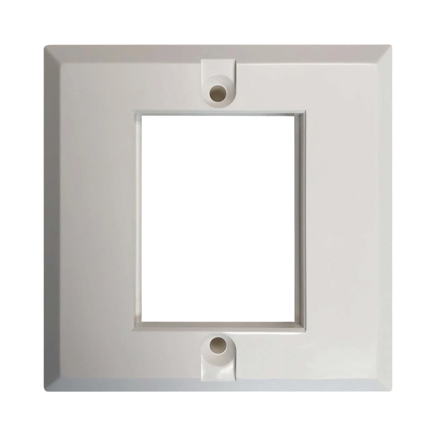 Tripp Lite 1-Port UK-Style Gang Frame for 6C-Type Insert Module, White — Being Shipped