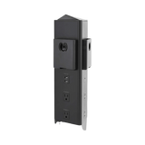 Tripp Lite Safe-IT 5-Port Mobile Power Tower and USB Charging Station - USB-C 60W, 4x USB-A, 6x 5-15R, Wireless Charging, 1000 Joules, 10 ft. Cord, Antimicrobial Protection — Being Shipped